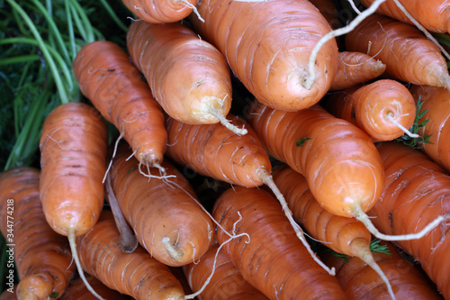 Carrotss on table