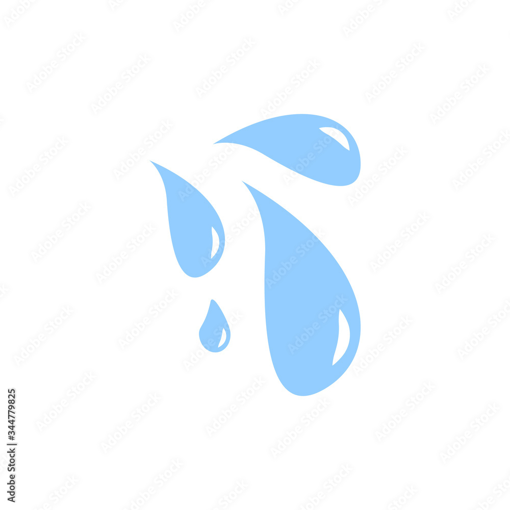 Crying tears of eye icon design isolated on white background Crying tears of eye icon design isolated on white background