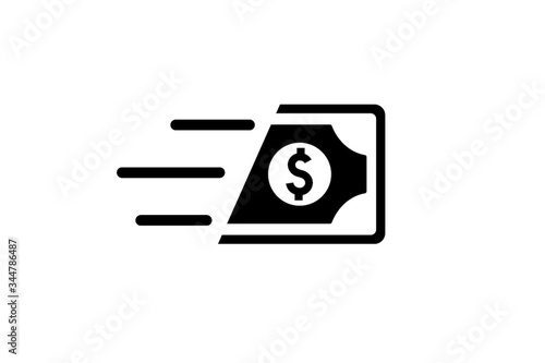 Modern money transfer icon vector, balance or fund transfer icon, online money transfer vector icon