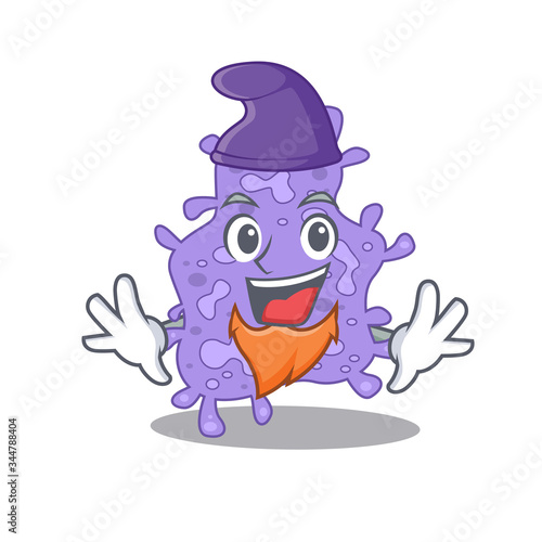 Cute picture of staphylococcus aureus in Elf cartoon design