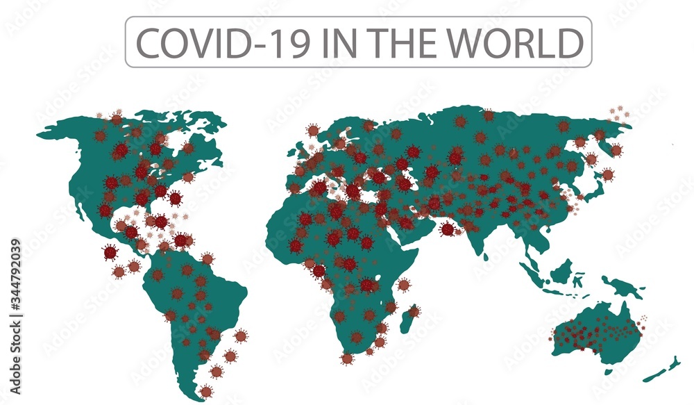 Obraz premium covid-19 in the world