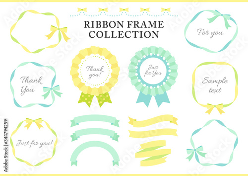 Ribbon frame and rosette collection
