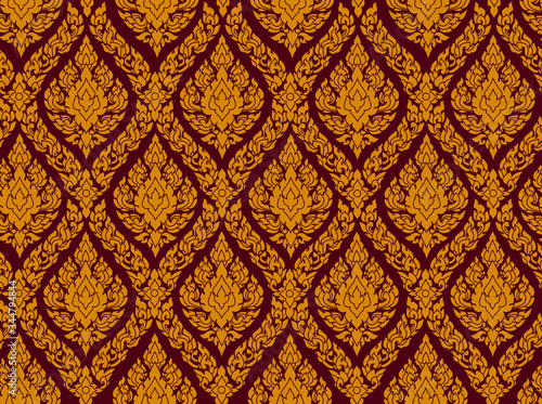 Thai art pattern vectors