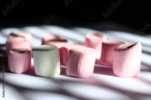 close up of a candy cane