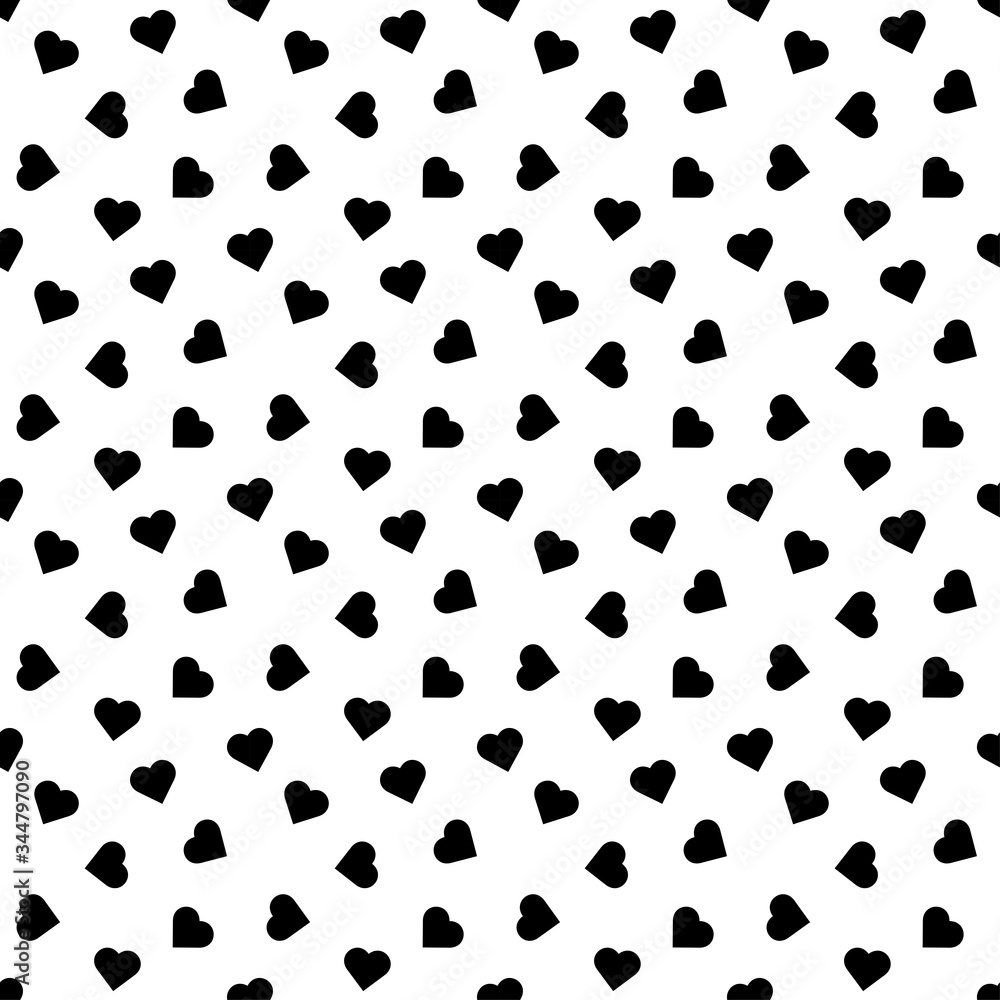 seamless black heart pattern. seamless black heart pattern.