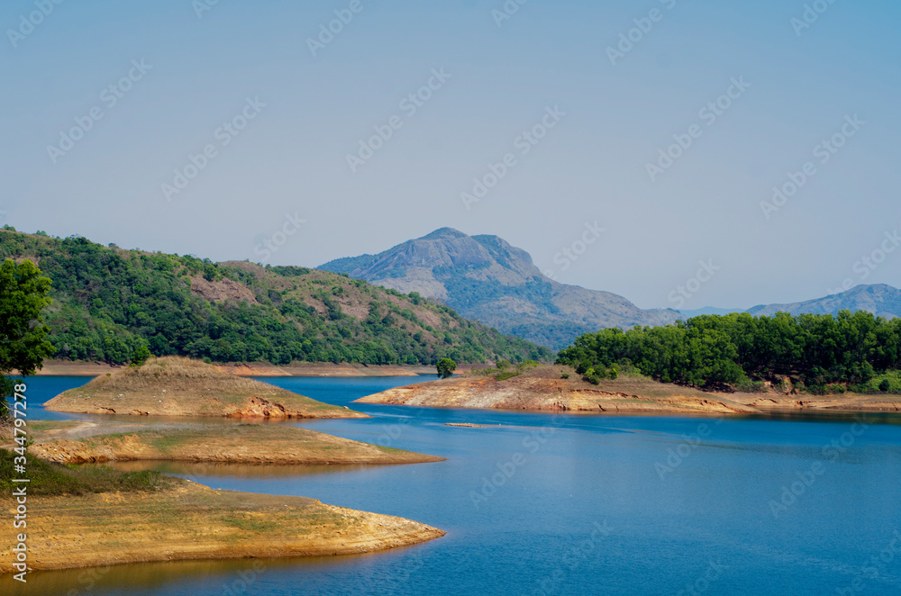 lake in the mountains of Kerala, Idukki