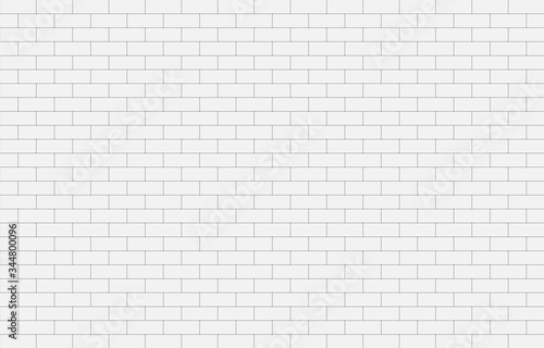 White concrete wall. The grid wallpaper retro. Modern Vector illustration surface pattern. Block stone for interior 