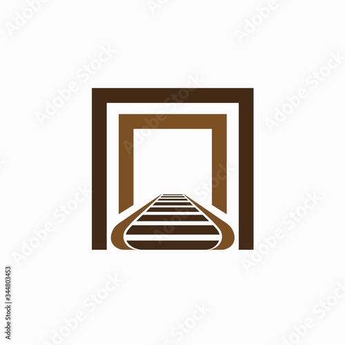 conveyor vector logo, industry logo design