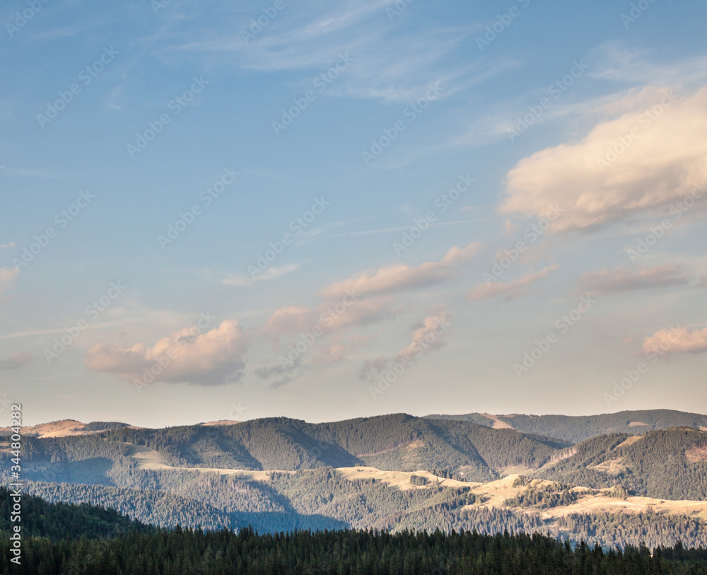 Obraz premium Landscape in the Ukrainian Carpathians