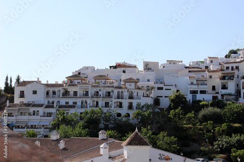 Fototapeta Naklejka Na Ścianę i Meble -  Paisaje del pueblo de Frigiliana (Málaga). Declarado uno de los pueblos más bonitos de España 