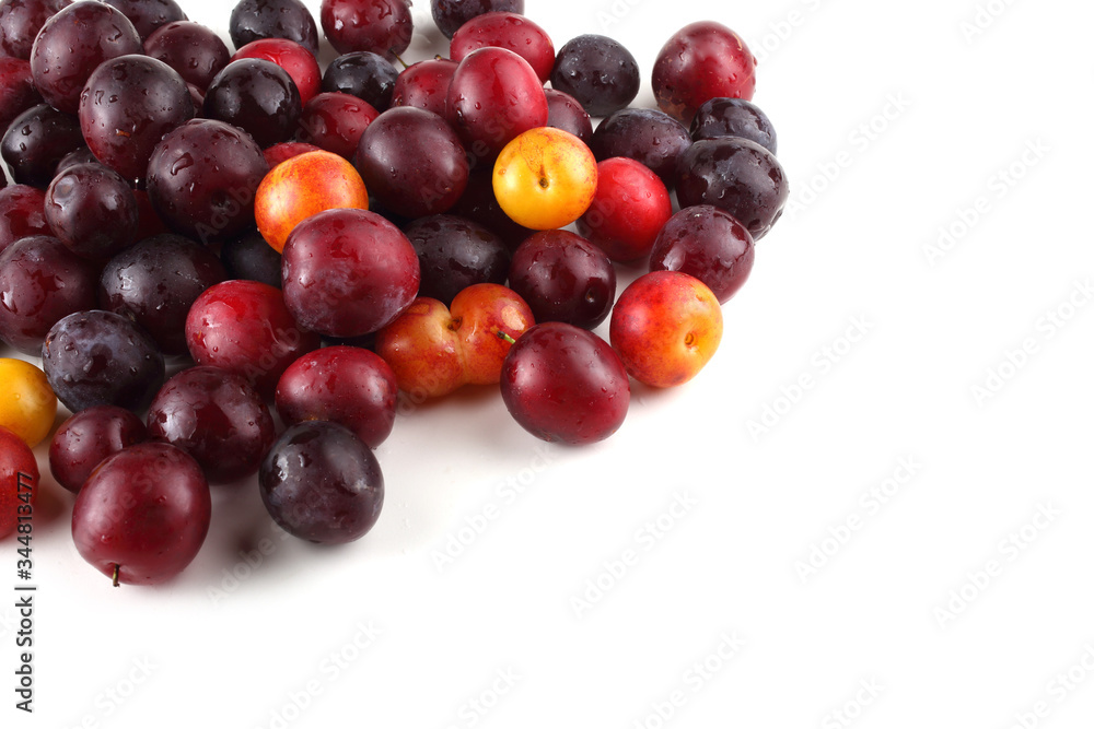 Different color plums Different color plums