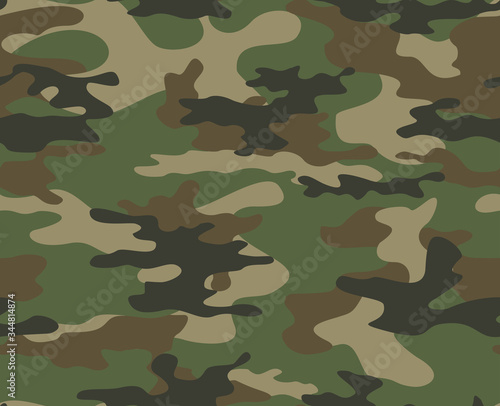  Abstract camouflage military seamless pattern.