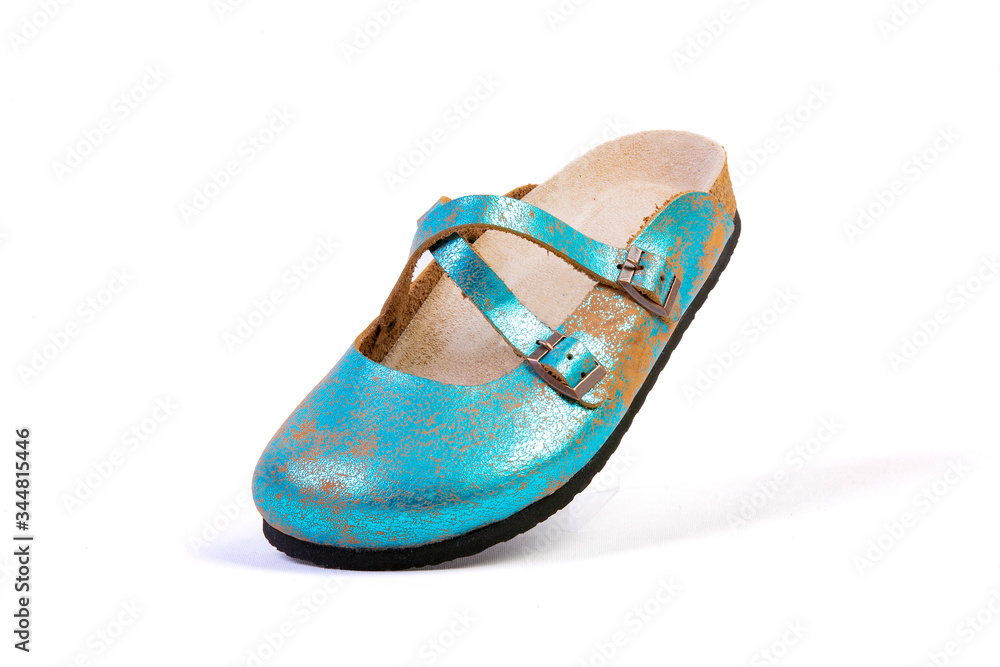 Naklejka premium slippers, orthopedic slippers, orthopedics, doctor, nurse slippers, nurse shoes, nurse leather slippers