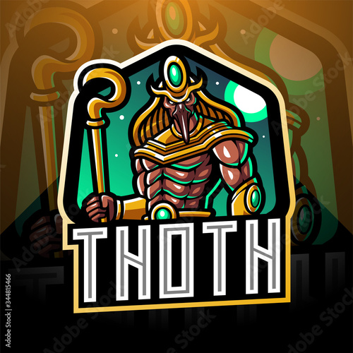 Thoth esport mascot logo design