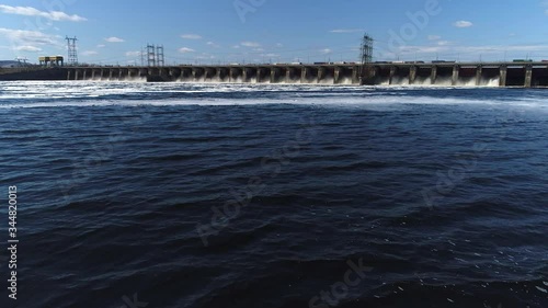 Water will rush through the gates on the dam