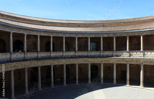 Palacio de Carlos V, en el recinto de la Alhambra de Granada (Andalucía, España)