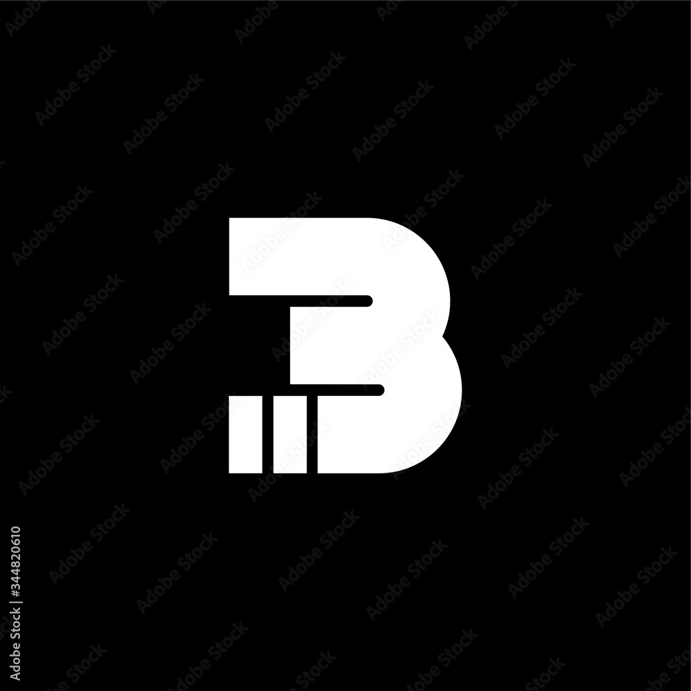 Vector Bold Geometric Fading Lines Logo Number 3 Vector Bold Geometric Fading Lines Logo Number 3