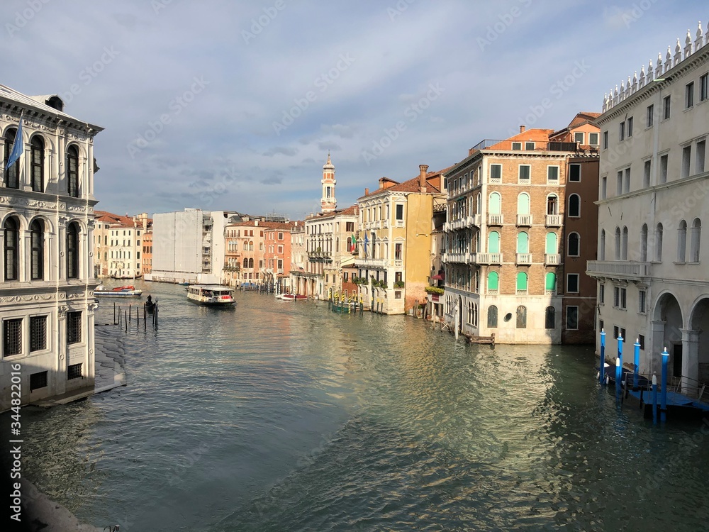 venice view from bridge floating buildings
