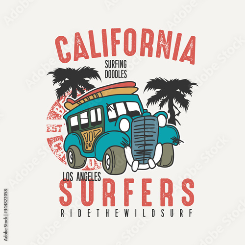 Print california for t shirt