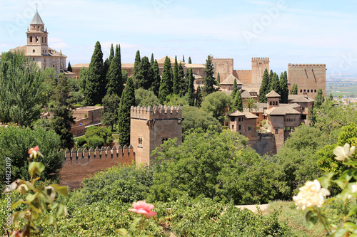 Landscape of the Alhambra in Granada, in Andalucia (Spain)