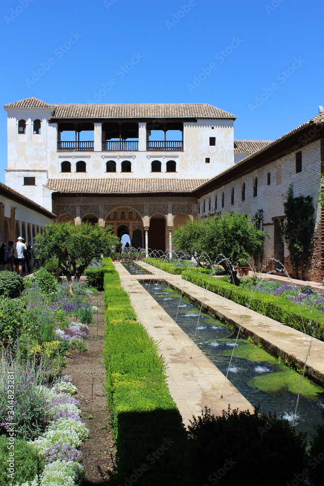 Palacio del Generalife en la Alhambra de Granada (Andalucía, España)	