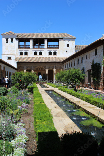 Palacio del Generalife en la Alhambra de Granada (Andalucía, España)	