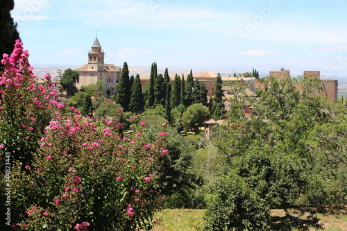Landscape of the Alhambra in Granada, in Andalucia (Spain)