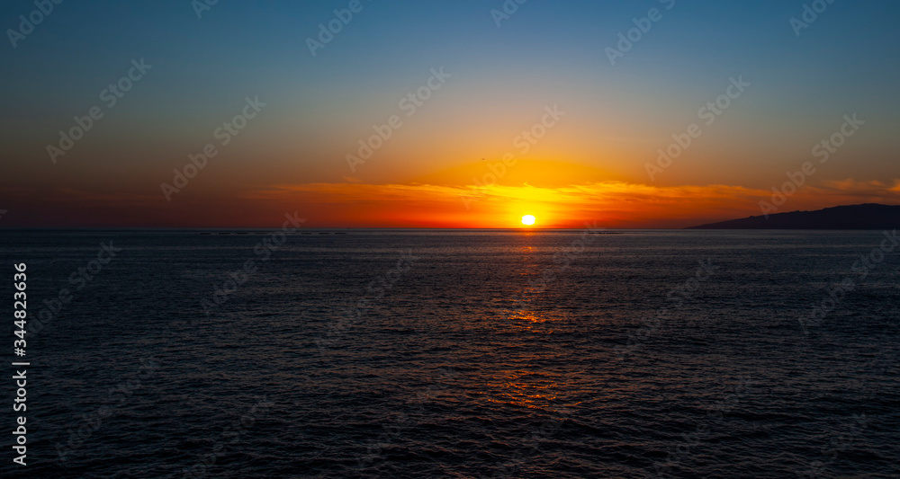 beautiful sunset on the sea beautiful sunset on the sea