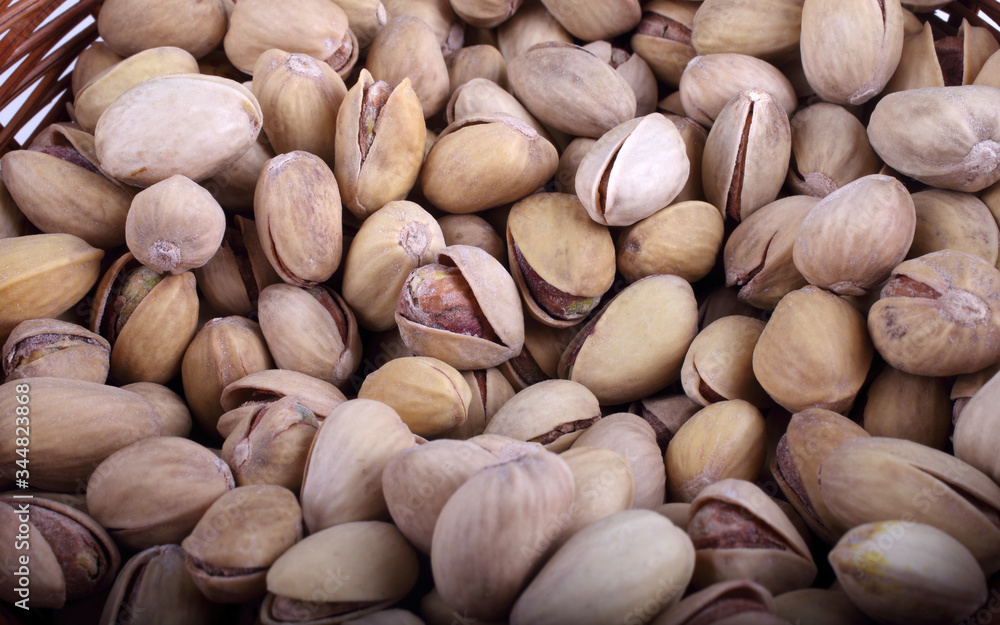 Pistachio nuts background Pistachio nuts background