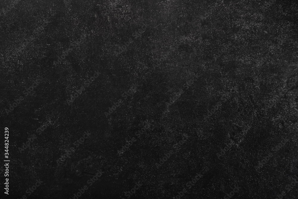 Plakat Black gray painted concrete texture or background with shadow and grain elements. High contrast and resolution image with place for text. Template for design