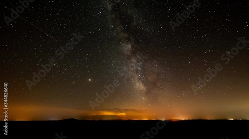 milky way in the countryside