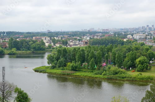 View of the Kotorosl river and the city of Yaroslavl, Russia