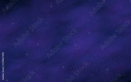 Colorful and beautiful space background. Outer space. Starry outer space texture. 3D illustration