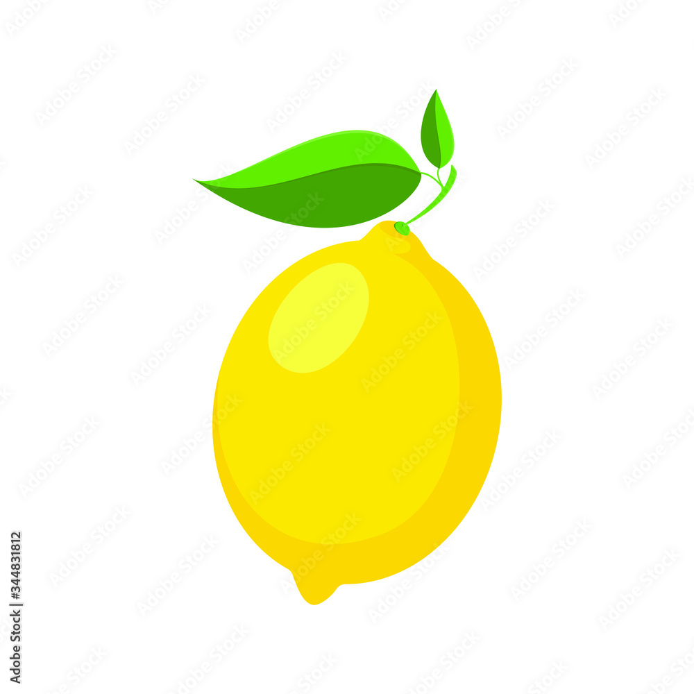 Lemon is isolated on a white background. Lemon is isolated on a white background.
