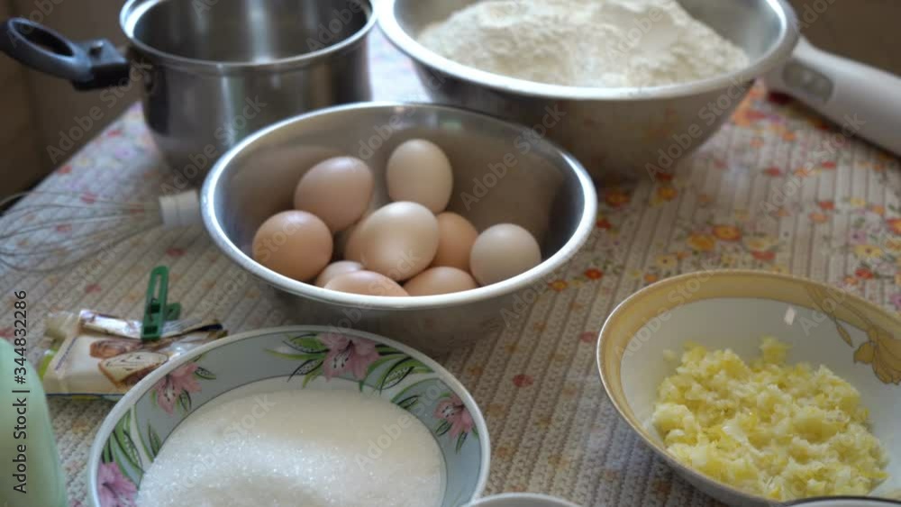 ingredients for baking on the table,table with ingredients for baking Easter cakes ingredients for baking on the table,table with ingredients for baking Easter cakes