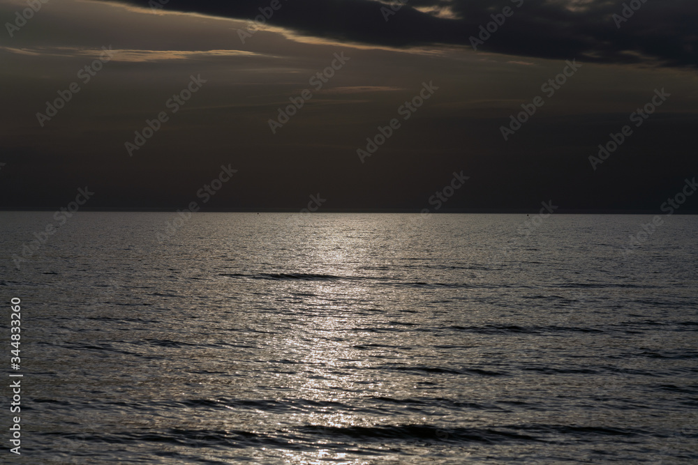 Fototapeta premium Tranquile Baltic sea in evening time.