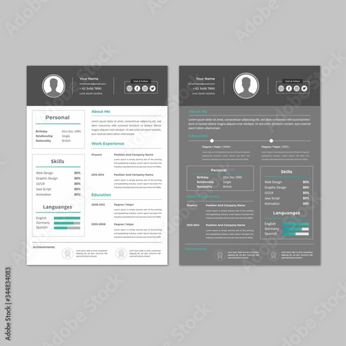 Resume Curriculum Vitae Design