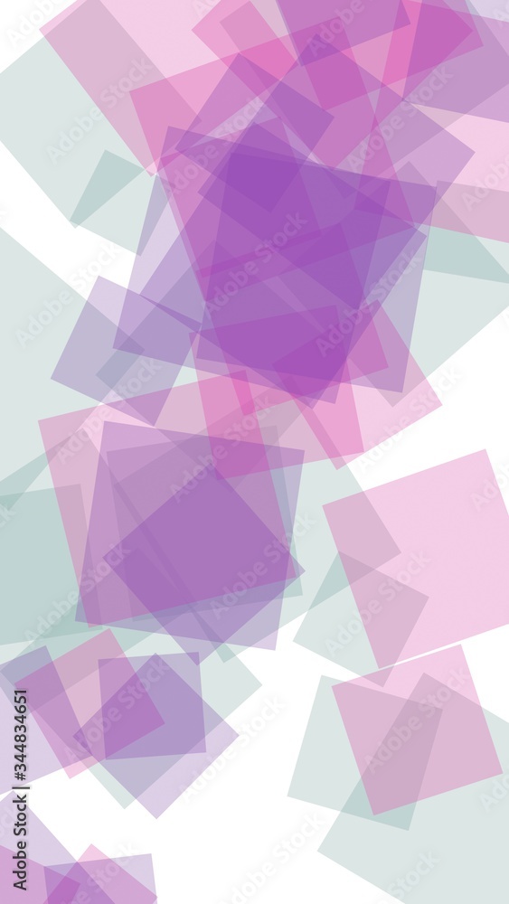Fototapeta premium Multicolored translucent hexagons on white background. Vertical image orientation. 3D illustration