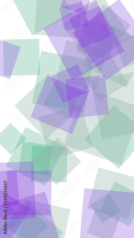 Obraz premium Multicolored translucent hexagons on white background. Vertical image orientation. 3D illustration