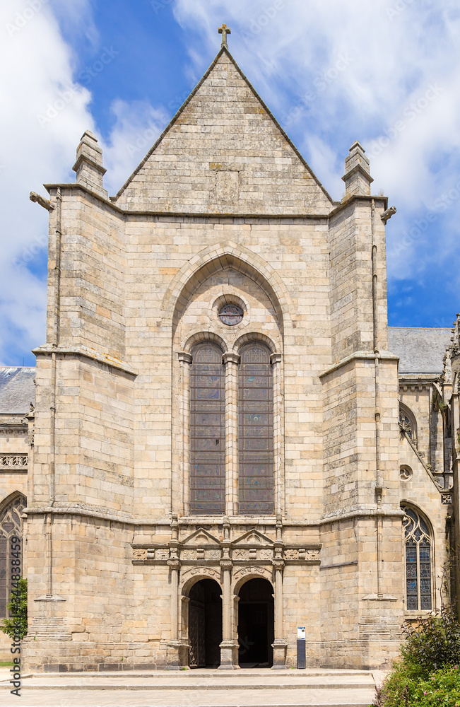 Dinan, France. Portal of the Church of Saint-Malo de Dinan, XV - XX centuries