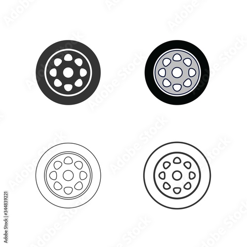 tyre icon vector illustration design