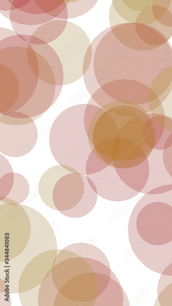 Multicolored translucent circles on a white background. 3D illustration Multicolored translucent circles on a white background. 3D illustration