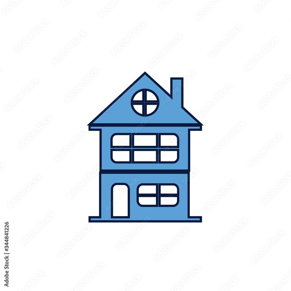 2 floor house icon vector illustration design 2 floor house icon vector illustration design