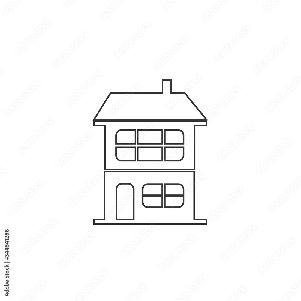 2 floor house icon vector illustration design 2 floor house icon vector illustration design