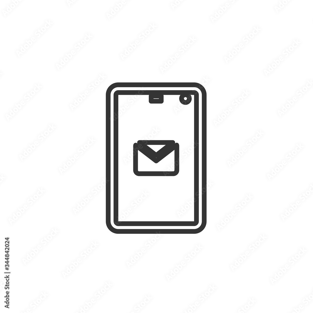 message on phone icon vector illustration design message on phone icon vector illustration design