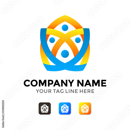 Humanity Spirit Social Logo Template