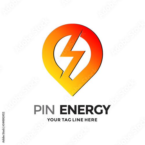 Free Download pin energy location logo template - GFXLoad