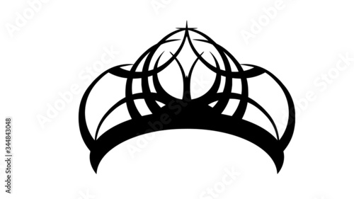 crown black tattoo vector drawing sketch illustration