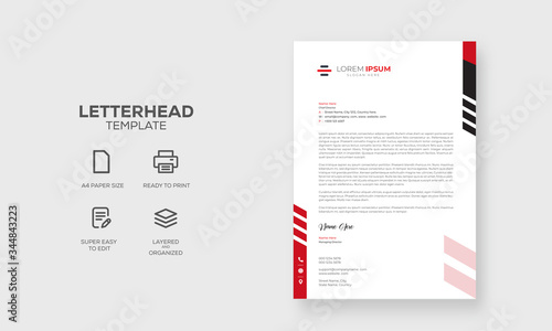 Business letterhead template design print ready