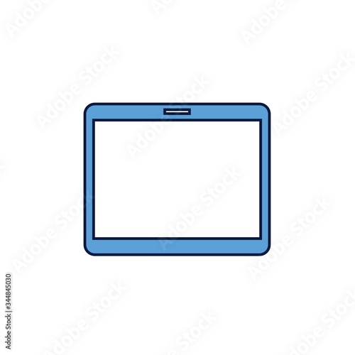 tablet phone icon vector illustration design